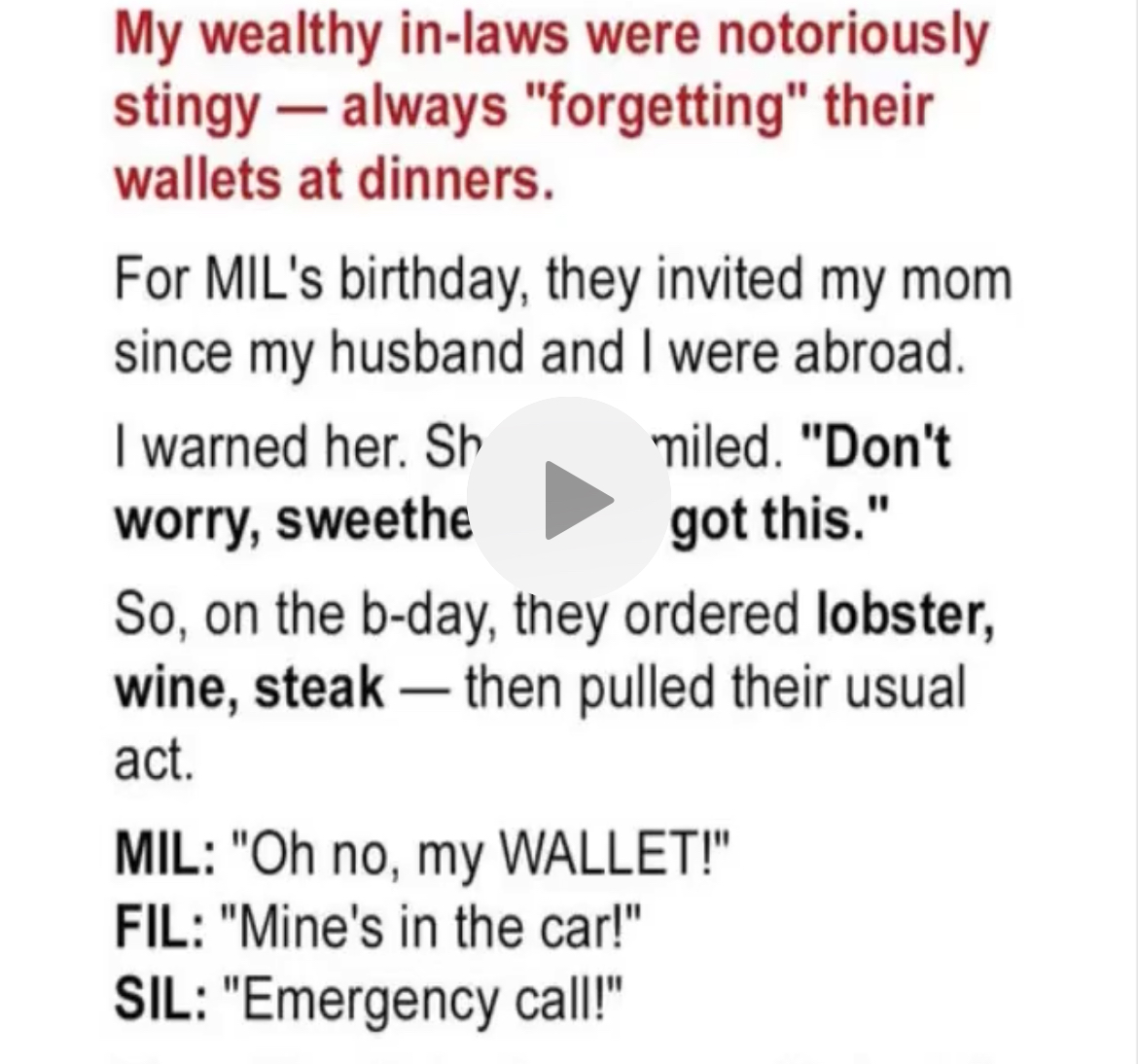 The Dinner Bill No One Wanted to Pay — Until My Mom Took Charge