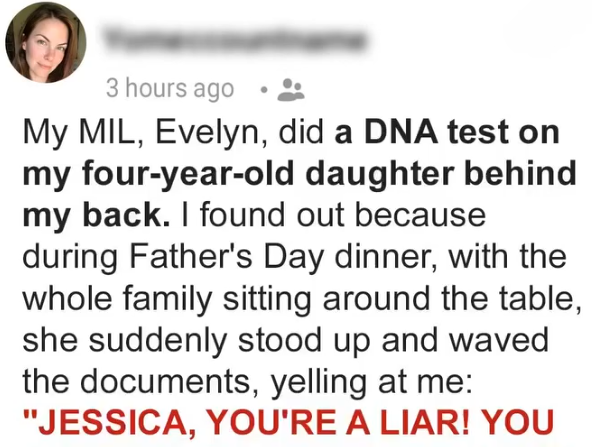 Mother-in-law tried to ruin our family dinner with a lie