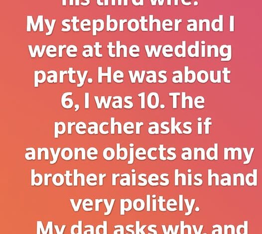 A Child Raised His Hand at My Dad’s Wedding — His Reason Melted Everyone’s Heart