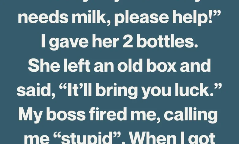 I Was Fired for an Act of Kindness… and the “Lucky Box” She Gave Me Changed My Life Forever