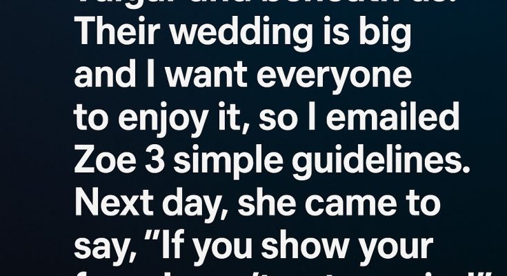 A Mother’s Guidelines That Changed Everything Before the Wedding