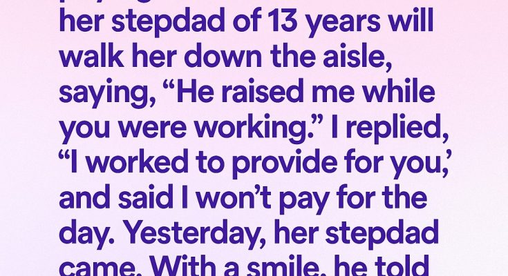 I Refused to Pay for My Daughter’s Wedding After Her Surprising Decision