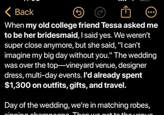 I Walked Out of My Friend’s Wedding When She Asked for $5,000