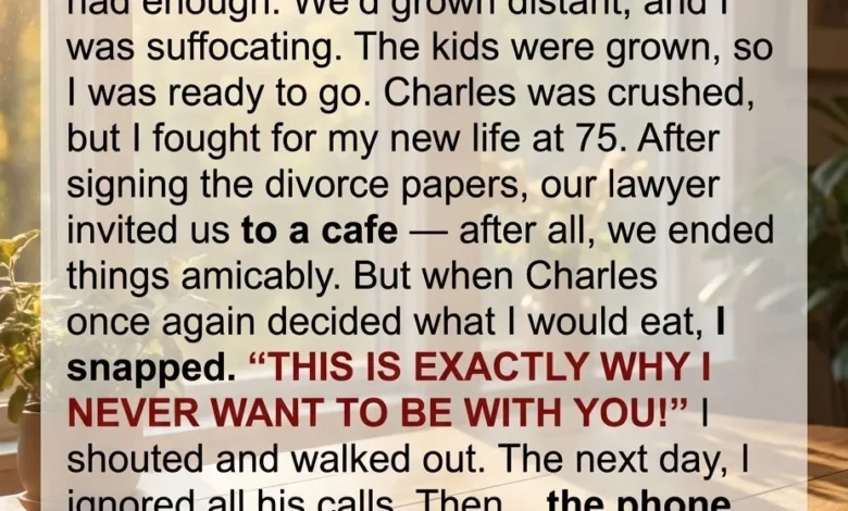 Choosing Myself at 75: A Quiet Ending and an Unexpected Lesson