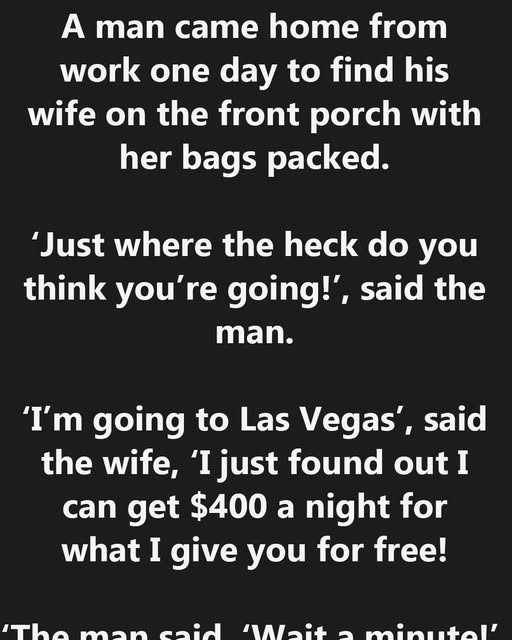 A Man Came Home from Work One Day