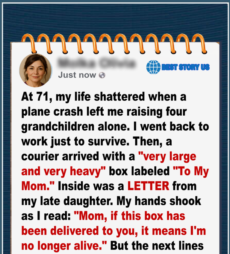 I Became the Guardian of My Four Grandchildren at 71 – Six Months Later, a Huge Package Arrived with a Letter from My Late Daughter That Turned My Life Upside Down