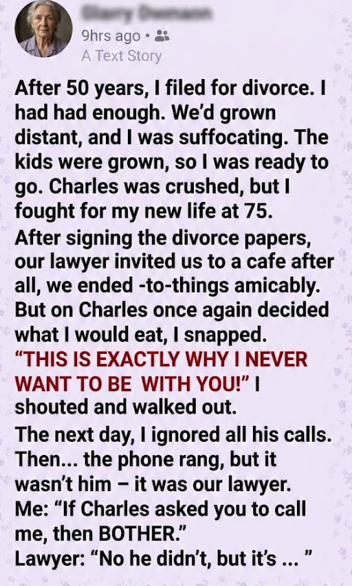 One last controlling comment broke what was left of her patience.