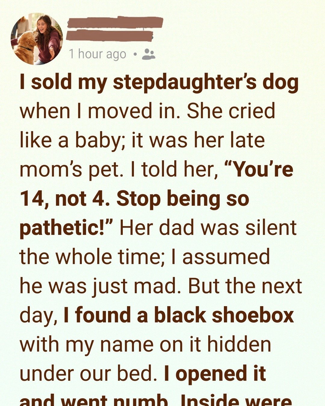I Gave Away My Stepdaughter’s Dog for Money — The Truth I Learned Later Destroyed Me.