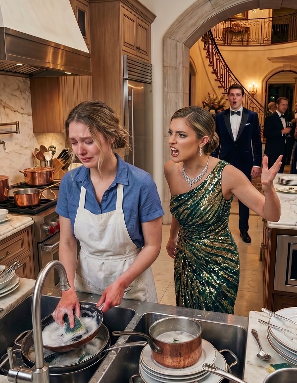 A Millionaire Husband Came Home Early To Surprise His Wife — But Found Her Washing Dishes Like A Maid In The Very House Where She Should Have Lived Like A Queen